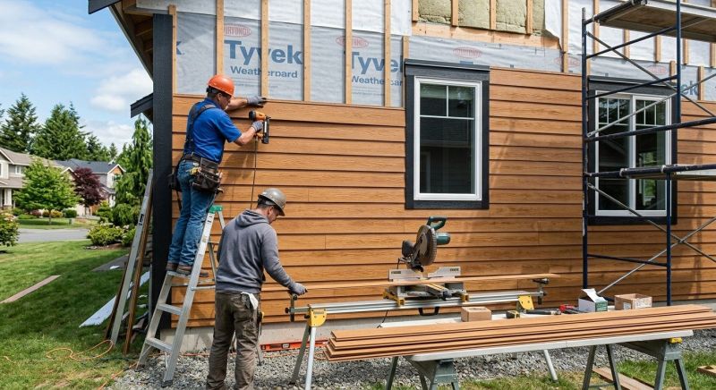 Faux Wood Siding Installation in Boston, MA